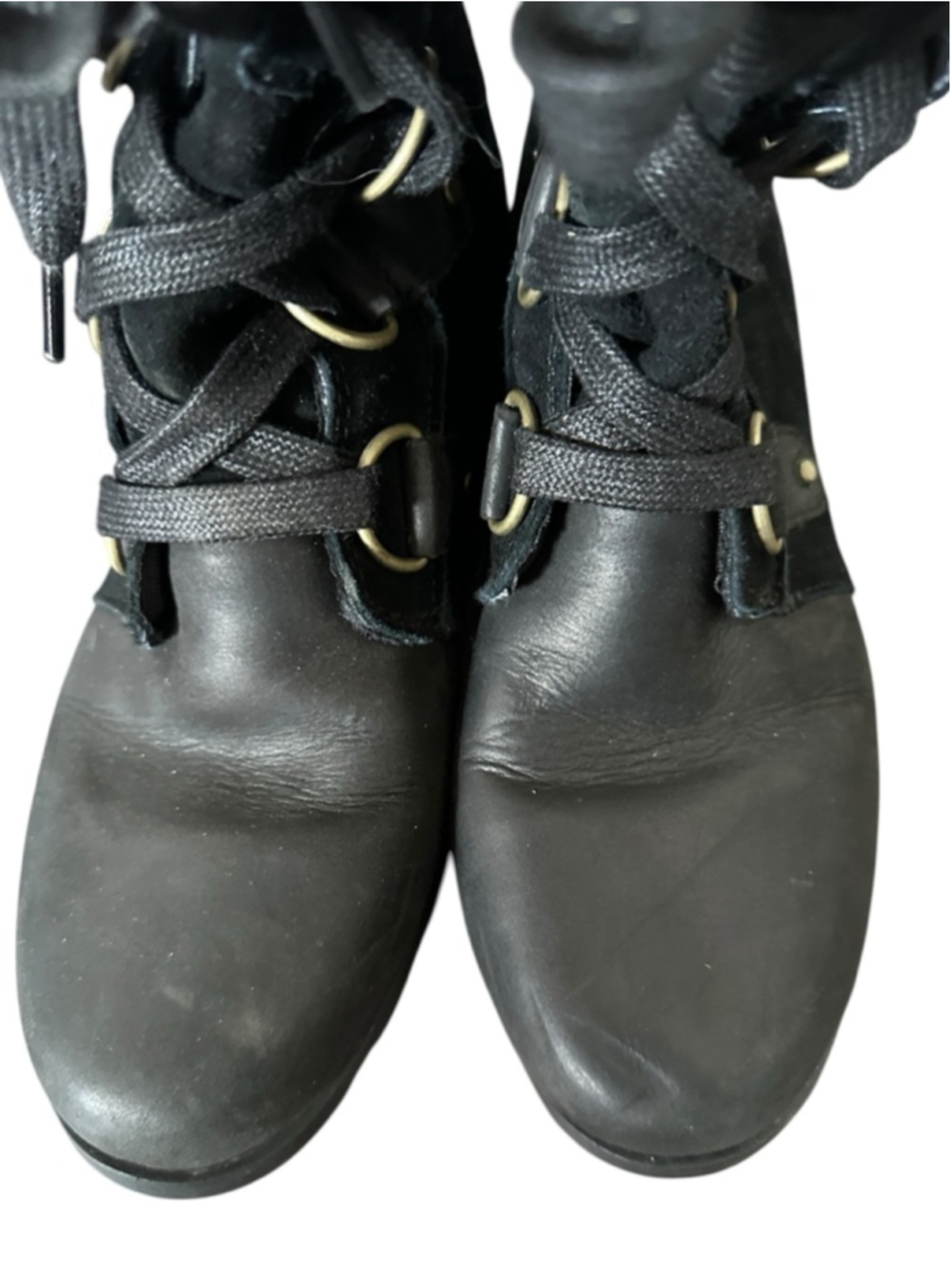 Sorel Emelie Boots fleece lined boots winter boots Tie up warm sz 8.5 - Picture 4 of 12